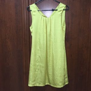 H&M Chartreuse Sleeveless Dress